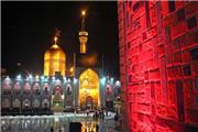 در شب شهادت ثامن الحجج(ع) مشهد غرق در عزا و ماتم است