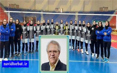 پاداش خیر نیک اندیش به بازیکنان تیم والیبال دختر تربت حیدریه