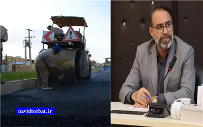 انجام آسفالت 385 هزار متر مربع معابر تربت حیدریه در طی 18 ماه