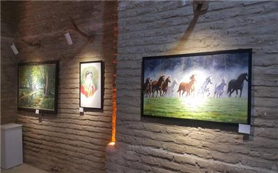 نمایشگاه نقاشی "سرزمین مادری" در تربت‌حیدریه دایر شد