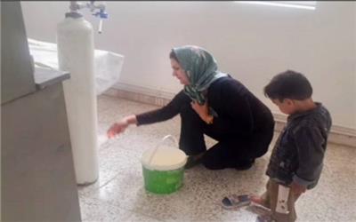 بازسازی خانه بهداشت روستا با همت بهورز شهرستان زاوه