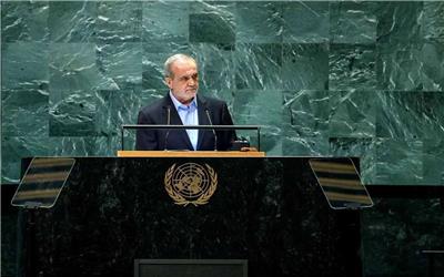 پزشکیان در مجمع عمومی سازمان ملل: طبق فتوای رهبری، ما هیچوقت دنبال سلاح هسته‌ای نخواهیم رفت، زیرا غیر قانونی و برای کشتار جمعی است