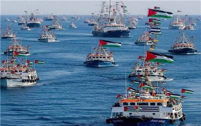 سخنگوی ناوگان الصمود: اسرائیل 13 کشتی ناوگان را تصرف کرد /  شماری از فعالان حاضر در ناوگان بازداشت شده‌اند
