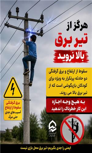 هرگز از تیر برق بالا نروید