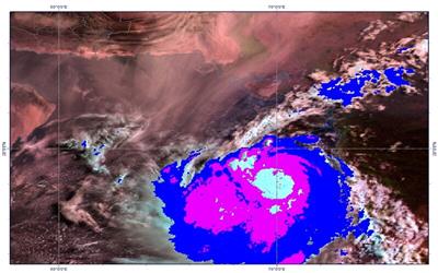 آخرین وضعیت طوفان حاره ای وایو در شمال اقیانوس هند