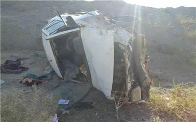 واژگونی خودرو سواری پراید  در محور تربت حیدریه - مشهد 7 کشته و زخمی باقی گذاشت