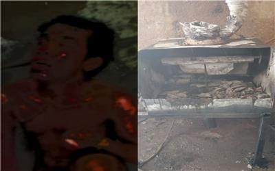 کارگر کارگاه سنگ تراشی در آتش بی احتیاطی سوخت