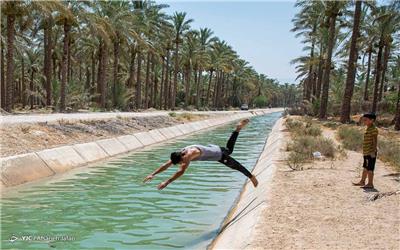 تصاویر: فرار از گرمای تابستان بوشهر