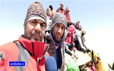 صعود کوهنوردان تربت حیدریه به قله4850 متری علمکوه