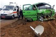 مجروح شدند17نفر بر اثر تصادف تاکسی ون در بزرگراه  مشهد - باغچه
