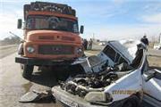 تصادف پراید با کامیون 4 کشته و زخمی برجای گذاشت